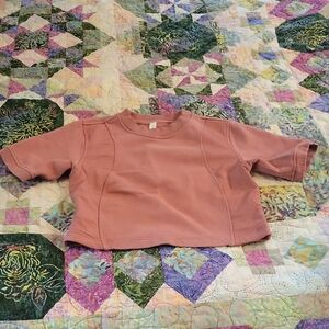 Lululemon Athletica Pink Crop Top Casual Essential